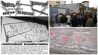 Incendio al bene confiscato di Arzano.