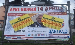Fuccio contro i manifesti selvaggi