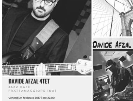Il Jazz Cafe’ ospita il musicista Davide Afzal 