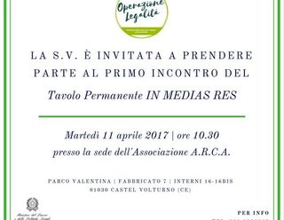 Al via i lavori del Tavolo Permanente “In medias res”