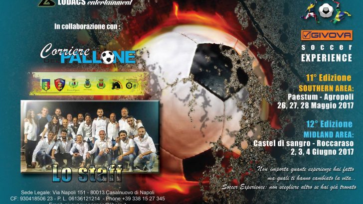Givova Soccer Experience: 4000 presenze annunciate per il torneo di calcio giovanile più grande del centro-sud Italia
