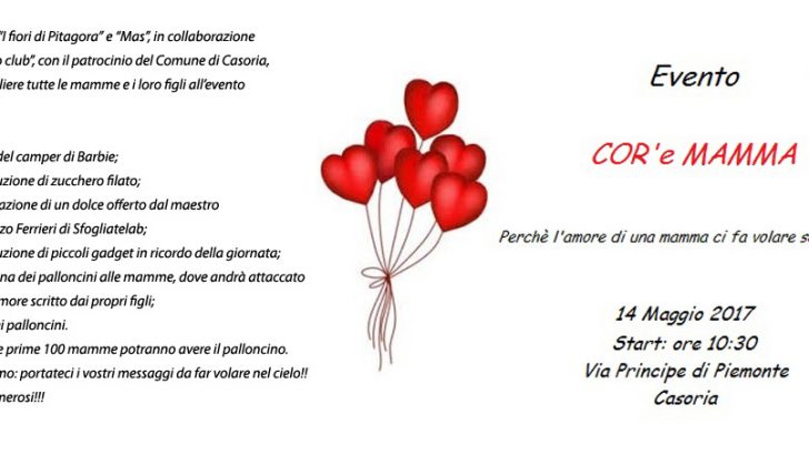 “Cor ‘e mamma”, la manifestazione che celebra le mamme a Casoria