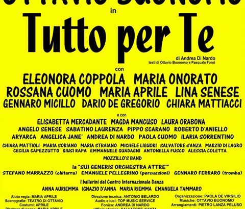 Ottavio Buonomo in “Tutto per te” al Teatro Lendi