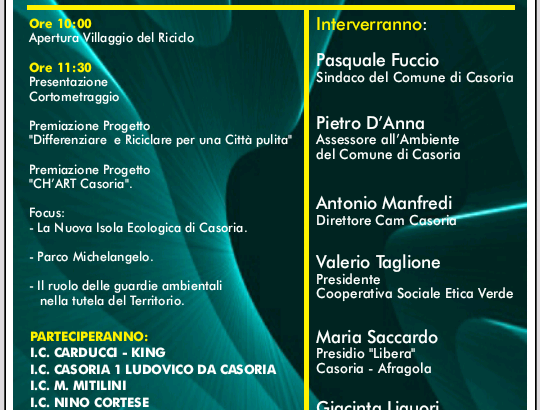 Progetto “Differenziare e riciclare per una città pulita”