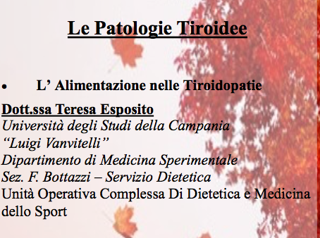 Convegno su “Patologie tiroidee” presso la Biblioteca Comunale di Casoria