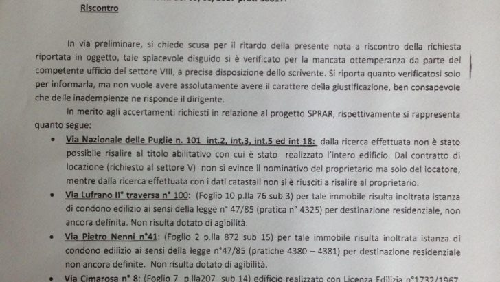 Commissione Controllo, Pugliese si esprime
