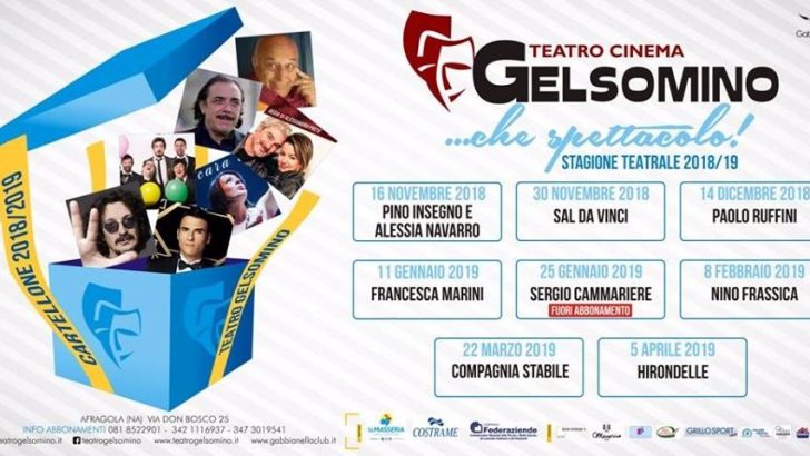 Gabbianella Club presenta la stagione teatrale 2018/19 del Gelsomino