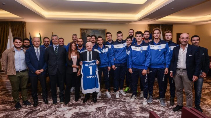La GeVi Napoli Basket incontra il Presidente della Regione De Luca