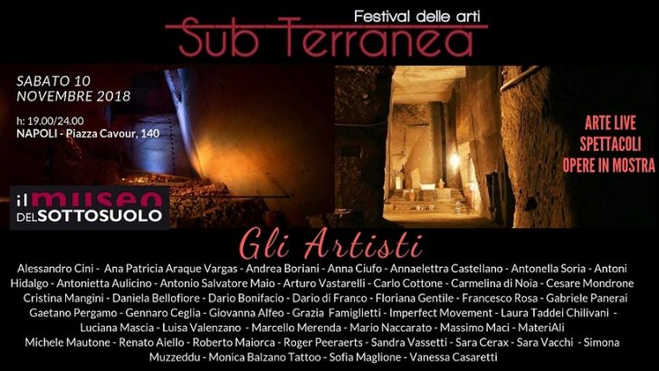 SubTerranea, rassegna di arti visive e performative al Museo del Sottosuolo di Napoli dal 10/11