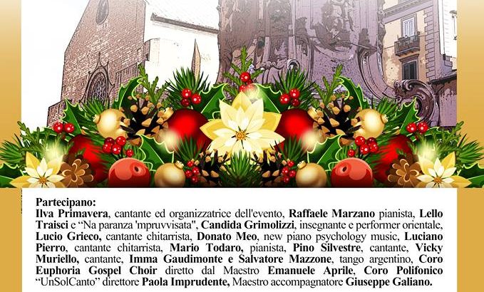 Natale d’arte con Ilva Primavera nel cortile della basilica di Santa Chiara a Napoli