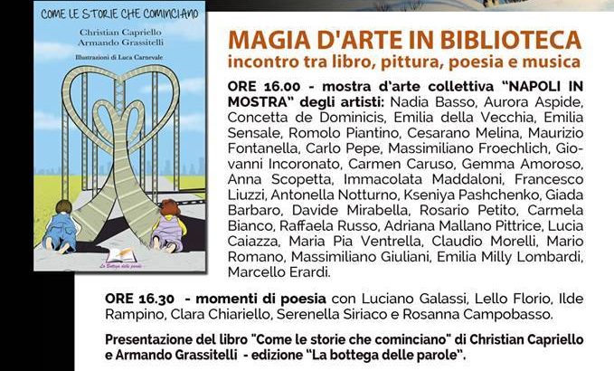 Il Salotto Primavera Arte presenta al Vomero l’evento ‘Magia d’arte in biblioteca’