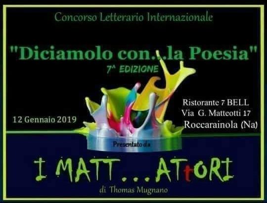 Splendida la serata di premiazione della 7° edizione di “Diciamolo … con la poesia”