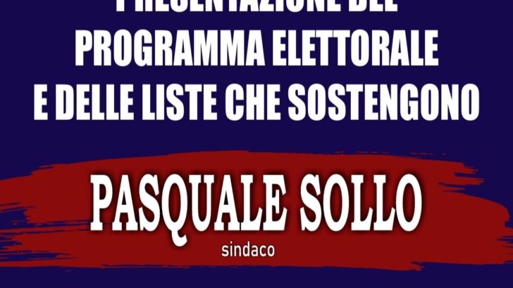 Pasquale Sollo Sindaco.