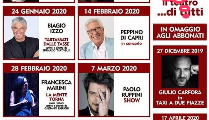 Teatro Gelsomino: stagione 2019/2020