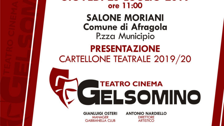 Teatro Gelsomino: presentazione cartellone teatrale 2019/20