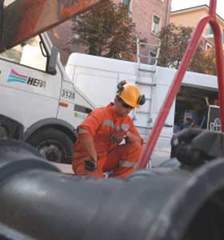 Verifica rete fognaria a Casoria.