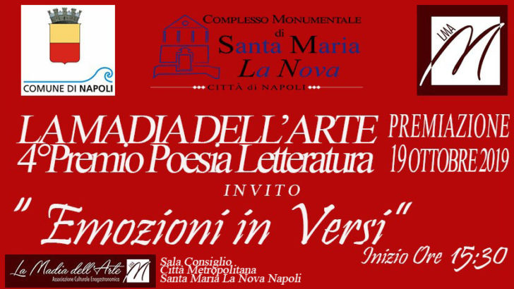 Cerimonia di premiazione IV edizione del premio letterario ‘Emozioni in versi’