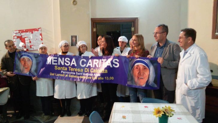 IL SINDACO BENE IN VISITA ALLA MENSA “CARITAS” DELLA PARROCCHIA S. ANTONIO ABATE