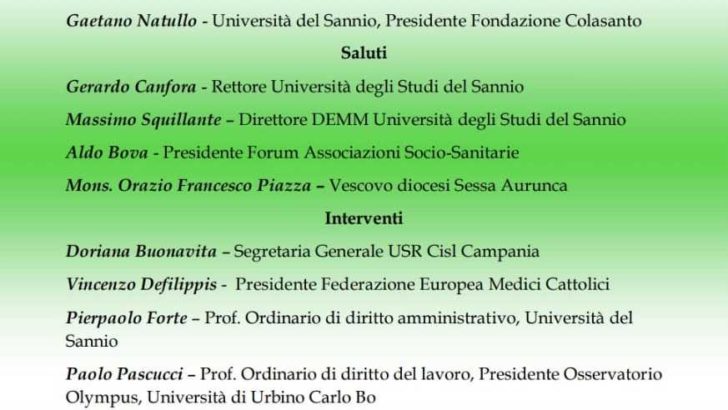 Il Forum delle Associazioni sociosanitarie partecipa ad un convegno sui vaccini