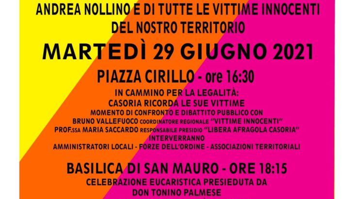 Cento passi verso la legalità, l’iniziativa di Libera a Casoria