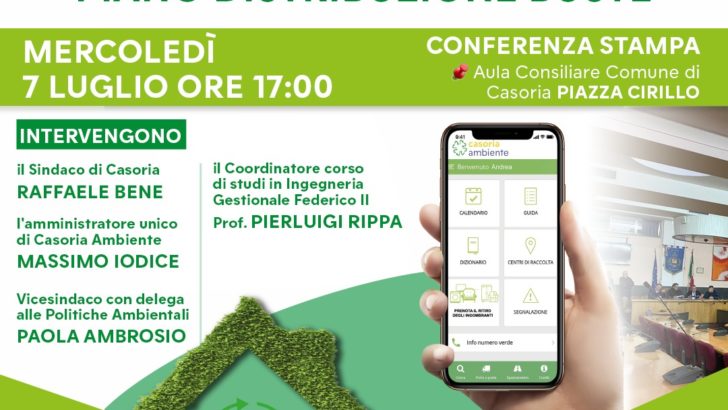 Casoria Ambiente presenta la sua app e la campagna per la distribuzione delle buste