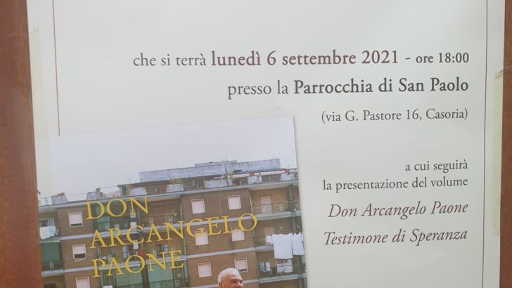 Lunedì la presentazione del libro su Don Arcangelo Paone
