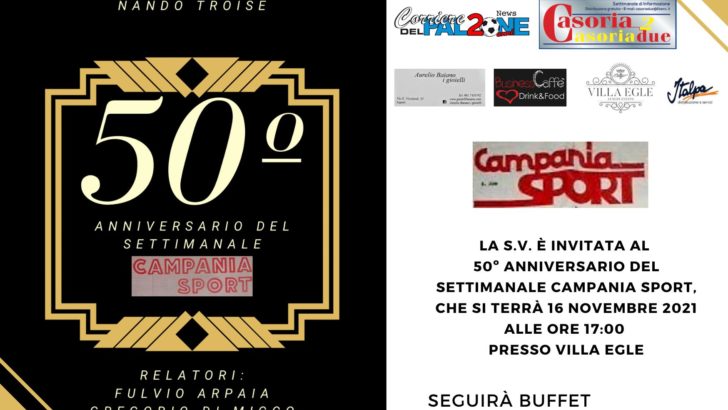 Il settimanale Campania Sport festeggia 50 anni