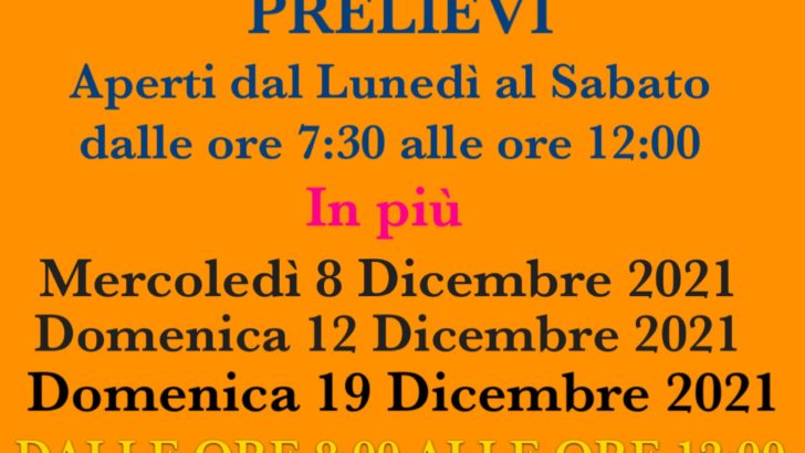 Prelievi del sangue all’Ospedale “Santa Maria della Pietà” di Casoria