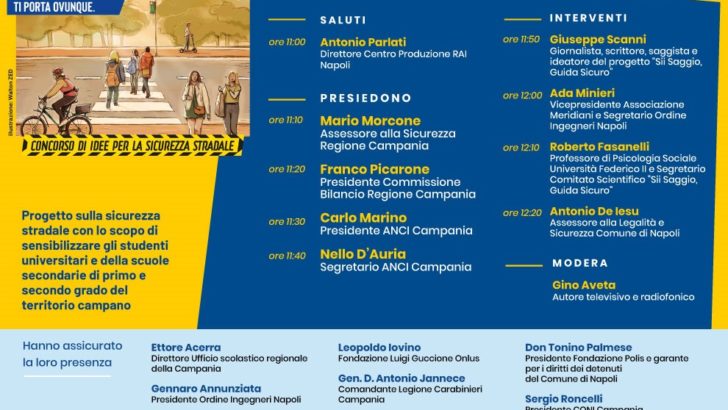 Giovedì 11 gennaio la presentazione del progetto “Sii saggio, guida sicuro”