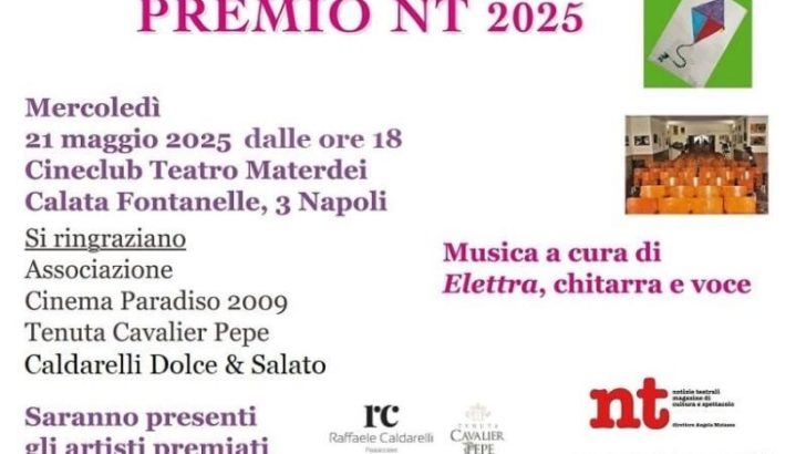 La prima edizione del Premio Nt 2025 al Cinema Materdei di Napoli