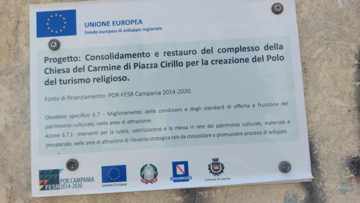 La Cappella del Carmine? Nessuna novità….