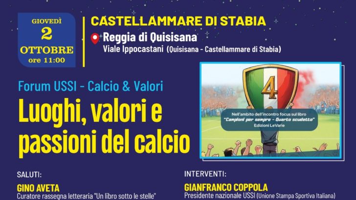 Un libro sotto le stelle chiude a Castellammare di Stabia: sport, memoria e solidarietà