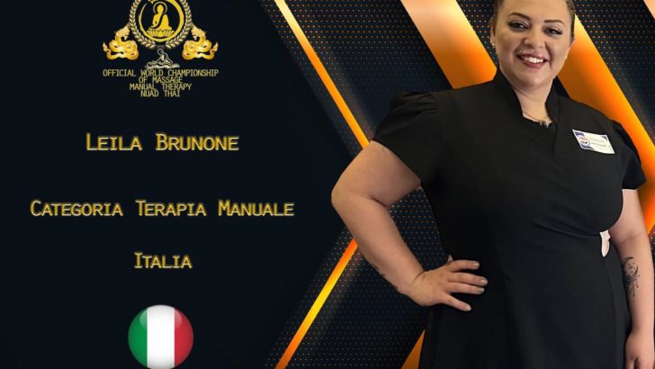 La calabrese Leila Brunone partecipa alla quinta edizione del campionato del mondo di massaggio