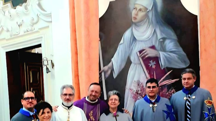 L’Ordine Militare di Santa Brigida inaugura un dipinto dedicato alla Patrona d’Europa
