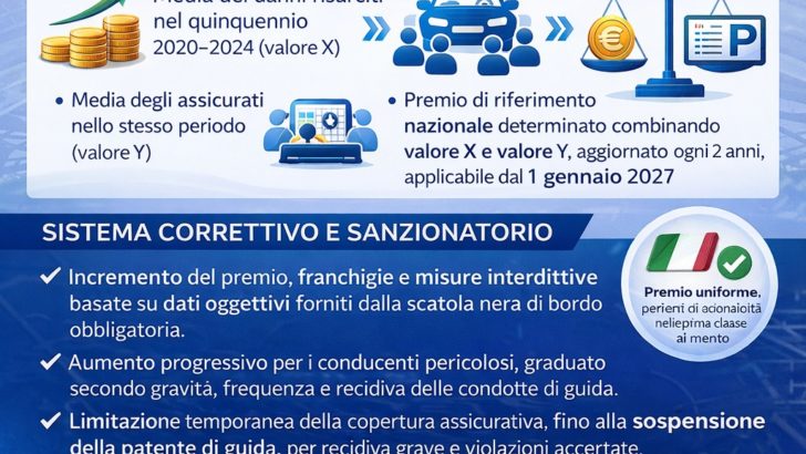 L’associazione Carlo La Catena propone una riforma del premio assicurativo