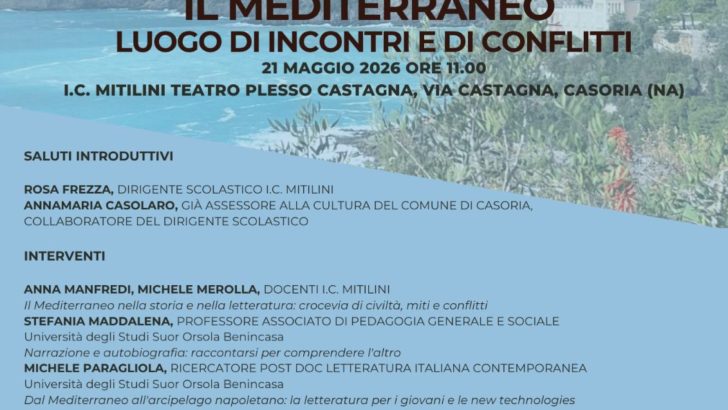 “Il Mediterraneo: luogo di incontri e di conflitti”, l’incontro promosso dal Centro Internazionale di Ricerca