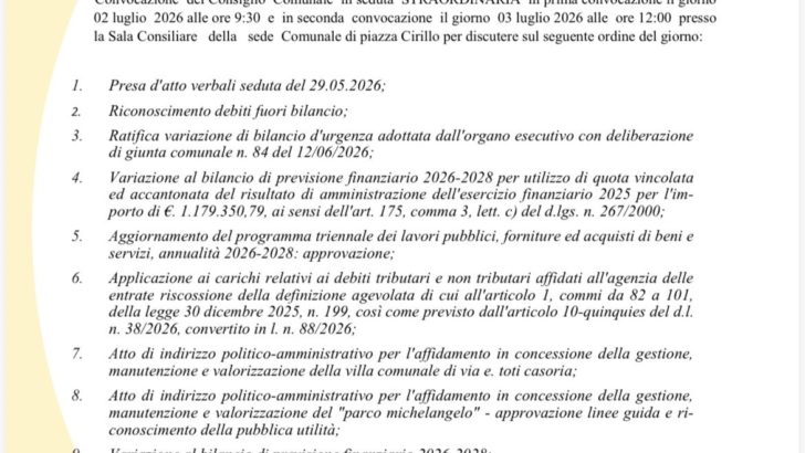 Giovedì 2 luglio la commissione d’indagine consiliare sui Pics arriva in Consiglio Comunale