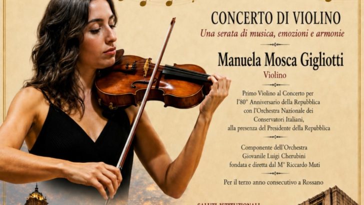 Manuela Mosca terrà un concerto nel suggestivo borgo di Rossano