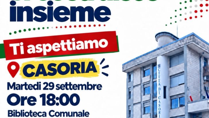 Casoria, il 29 settembre un evento politico per costruire l’alternativa alla maggioranza Bene