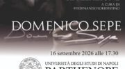 Mercoledì 16 settembre l’inaugurazione della mostra di Domenico Sepe